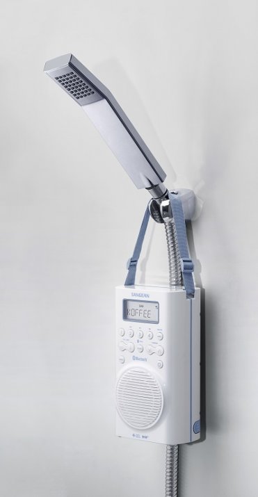 Digital-Radio für die Dusche. Quelle: Sangean Digital-Radio für die Dusche. Quelle: Sangean