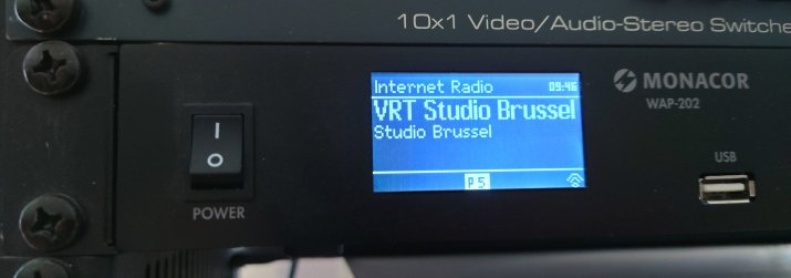 Monacor WAP-202 im 19-Zoll-Rack. Foto: Niels Gründel